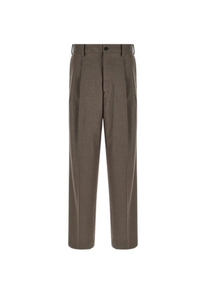 STEIN Ssstein pleated wide-leg trousers - Brown