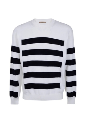 Nuur striped knit sweater - White