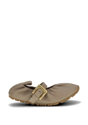 Balmain buckle-strap ballet flats - Neutrals