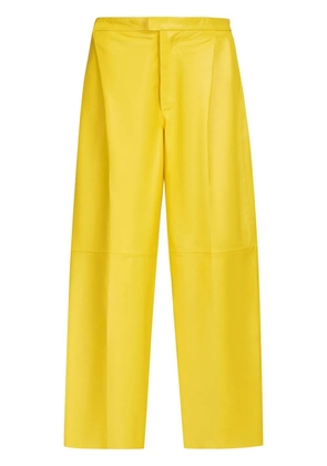 Marni tailored leather trousers - Yellow