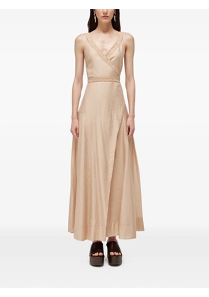 Blugirl lace-trim wrap-style dress - Neutrals