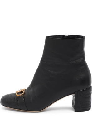 Ferragamo Pre-Owned Lilla leather boots - Black