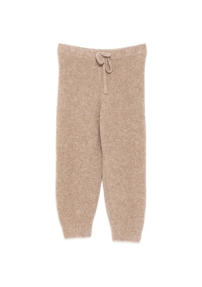 James Perse bouclé drawstring trousers - Neutrals