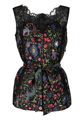 SHIATZY CHEN flowerful collection top - Black