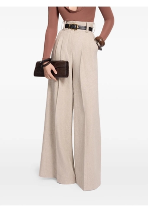 Elie Saab pleated trousers - Neutrals