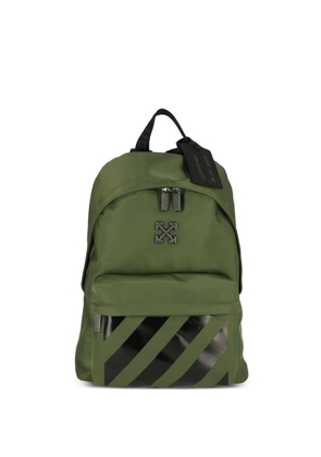 Off-White Arrows Diagonal-stripe backpack - Green