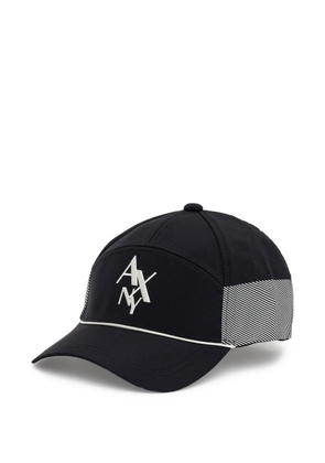 Armani Exchange striped-panel baseball cap - Blue