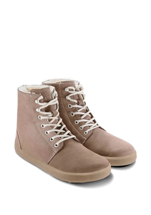 Be Lenka Winter 3.0 lace-up shearling-trim boots - Neutrals
