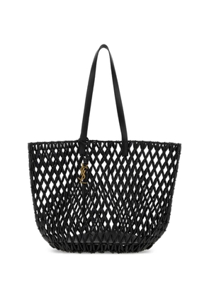 Saint Laurent Cassandre beaded tote bag - Black