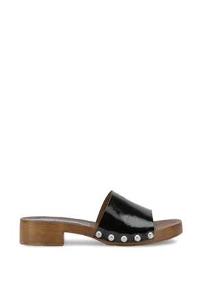 Copenhagen CPH798 studded patent leather mules - Black