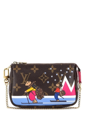 Louis Vuitton Pre-Owned Pochette Accessoires Limited Edition Christmas Animation Monogram Canvas Mini shoulder bag - Brown