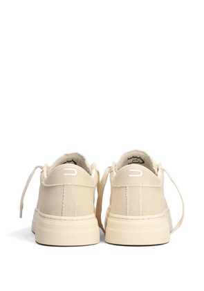 Demna frayed-edge canvas sneakers - Neutrals