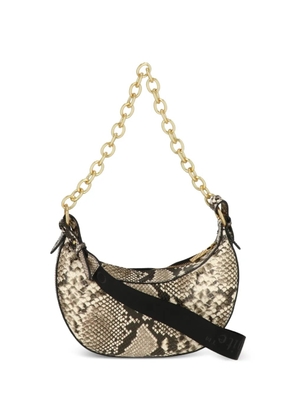 Off-White snakeskin-effect Arrows shoulder bag - Neutrals