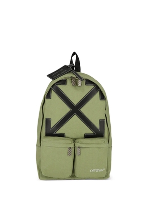 Off-White Arrows-motif backpack - Green