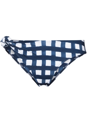 Jacquemus Vicky gingham bikini bottoms - Blue