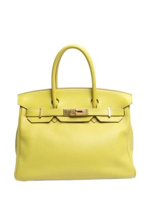 Hermès Pre-Owned 2011 30 Birkin leather tote bag - Yellow