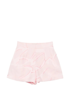 SHIATZY CHEN lightweight jacquarded shorts - Pink