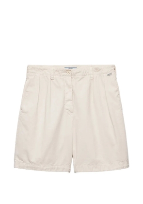 Prada old gabardine bermudas - Neutrals