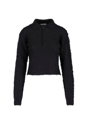 Auralee brushed-knit sweater - Black