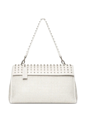 John Richmond studded shoulder bag - White