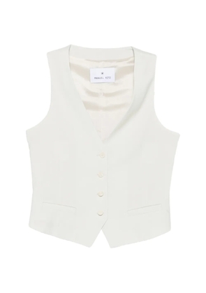 Manuel Ritz v-neck button-up waistcoat - Neutrals