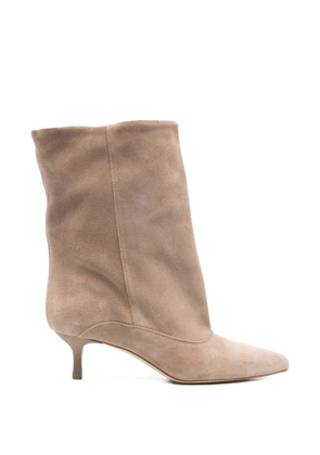 Gisel Moire Dana suede boots - Neutrals
