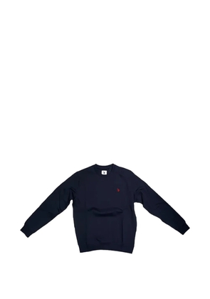 U.S. POLO ASSN. logo-embroidered cotton sweater - Blue