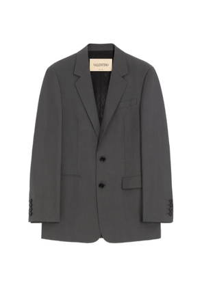 Valentino Garavani single-breasted wool jacket - Grey