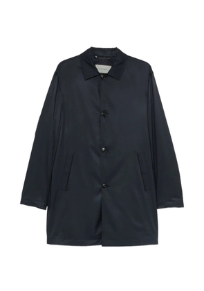 Canali buttoned single-breasted coat - Blue