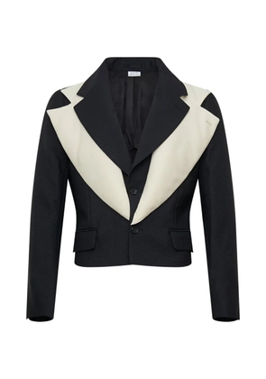 Comme des Garçons Homme Plus chest-panel cropped dinner jacket - Black