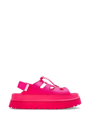UGG GoldenGlow lace-up platform mules - Pink