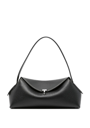 TOTEME grained leather T-lock shoulder bag - Black