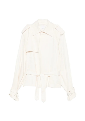 The Frankie Shop Elva belted trench coat - Neutrals