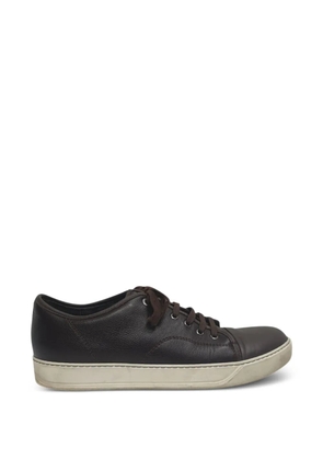 Lanvin Pre-Owned low-top leather sneakers - Brown