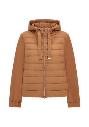 Herno quilted drawstring-hood jacket - Brown
