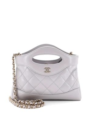 CHANEL Pre-Owned 31 Shopping Bag Clutch with Chain Quilted Lambskin Small crossbody bag - Grey