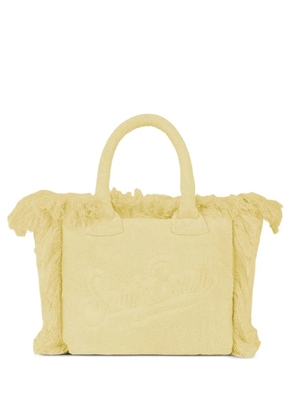 MC2 Saint Barth fringed-edge embossed tote bag - Yellow
