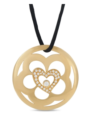 Escada diamond heart pendant necklace - Gold