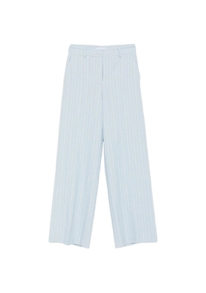 Manuel Ritz pinstripe-pattern trousers - Blue