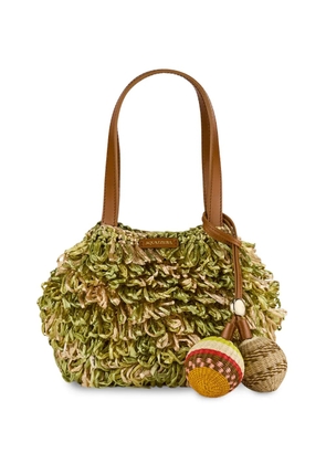 Aquazzura mini Pom Pom tote bag - Neutrals