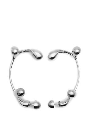 Hugo Kreit Serti sphere-detail earrings - Silver