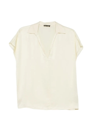 LIU JO V-neck short-sleeve blouse - Neutrals