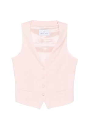 Manuel Ritz v-neck button-up waistcoat - Pink