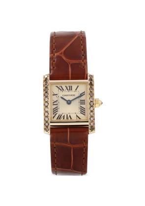 Cartier 1990s Tank Française 25mm watch - Neutrals