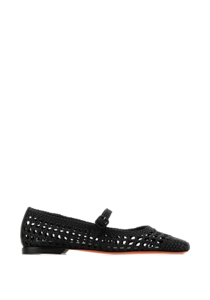 Santoni Luce woven ballet flats - Black