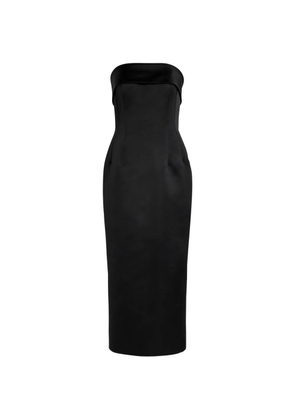 Emilia Wickstead Keeley strapless midi dress - Black