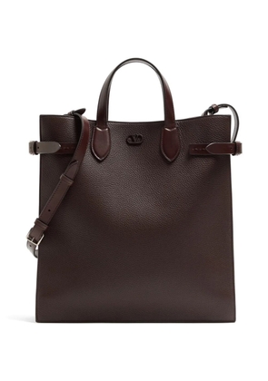 Valentino Garavani Antibes medium shopping bag in grained leather - Brown
