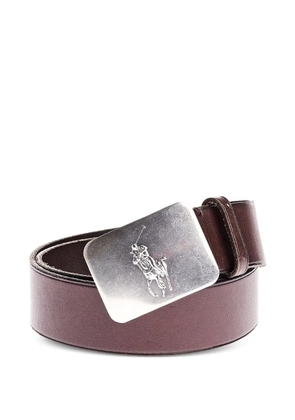 Polo Ralph Lauren Pony-plaque leather belt - Brown