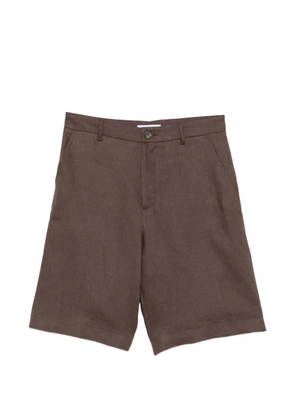 Manuel Ritz linen bermuda shorts - Brown