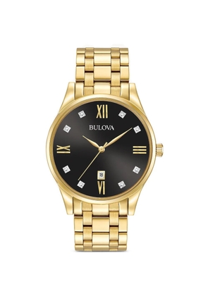 Bulova round-case 40mm watch - Black